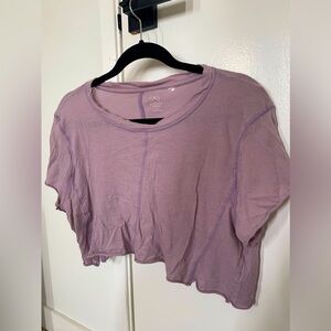 Purple Cropped Tee